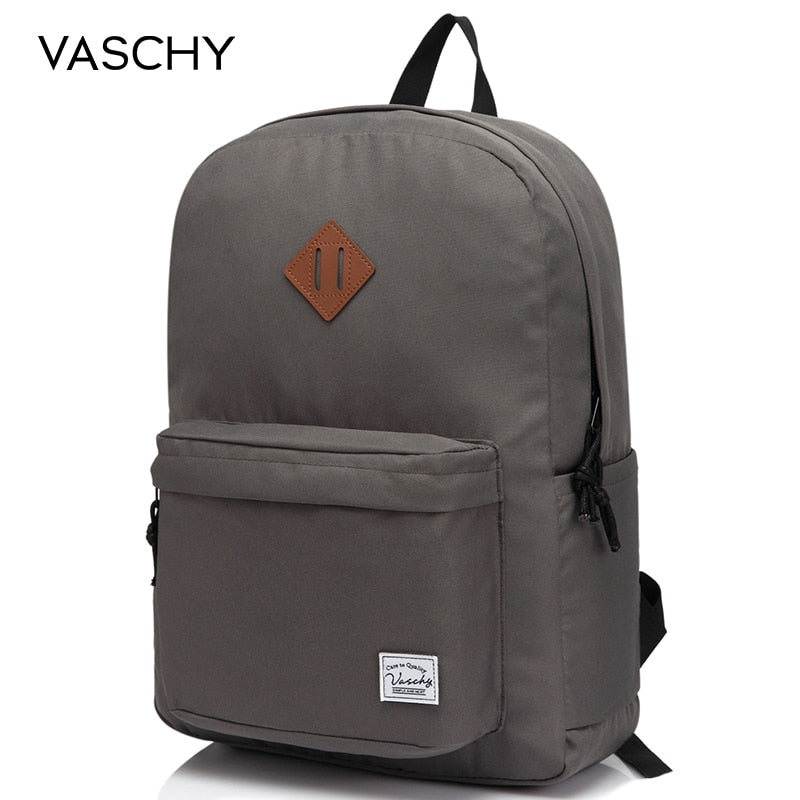VASCHY Men Women Backpack College High Middle School Bags for Teenager Boy Girls Travel Backpacks Mochila Rucksacks