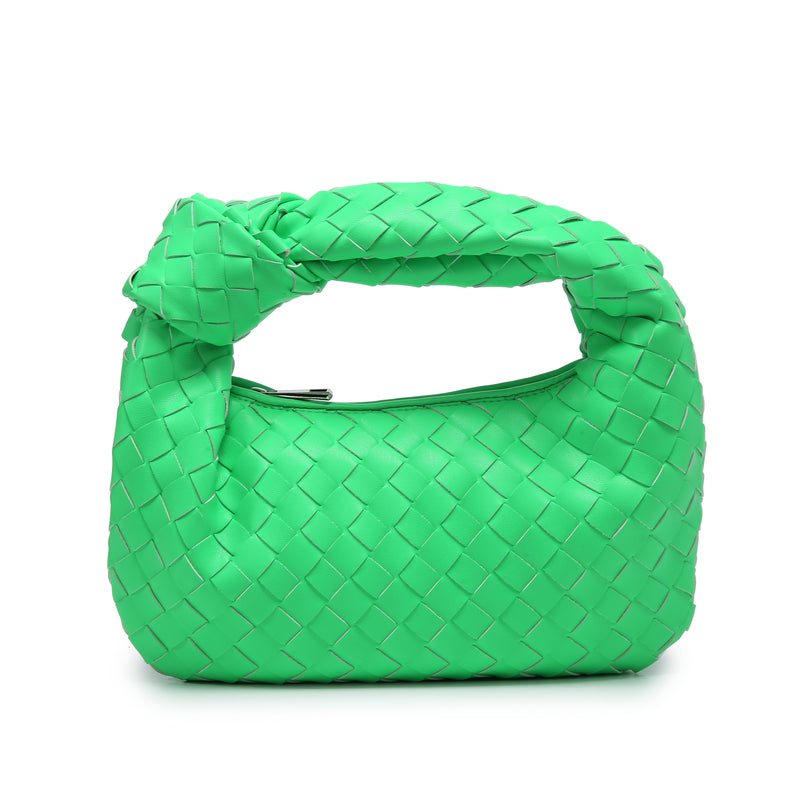 2022 New Hobo PU Woven Bags Crossbody Knotted Handle Casual Handbag Dumpling Handbag Tote Hubo Bag
