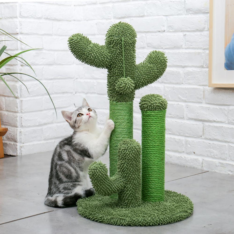 2 Size Cactus Style Cat Tree House Climbing Stratching Posts for Cat Kitten Funny Jumping Toy Cat House когтеточка rascador gato