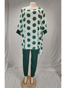 2021 Dashiki African New Fashion Suit (Dress and Trousers)Bat SLeeve  Suit Super Elastic African For Lady(YDTZ