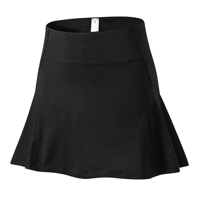 Falda corta para mujer con bolsillos Vestido de cintura alta Falda Pantalones cortos Calzoncillos para bádminton Tenis Uniforme deportivo Ropa de golf para niña