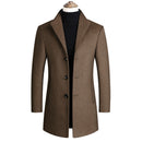 Mountainskin Men Wool Blends Coats Autumn Winter New Solid Color High Quality Men's Wool Jacket Luxurious Brand Clothing SA837