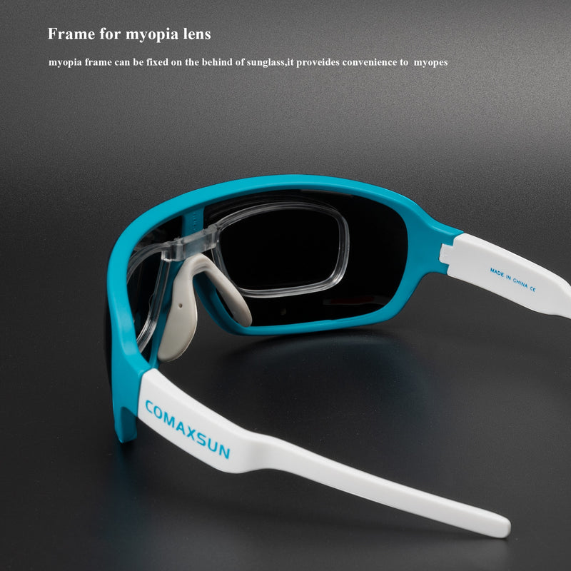 Gafas de ciclismo polarizadas COMAXSUN, gafas de protección para montar en bicicleta, gafas de conducción, pesca, deportes al aire libre, gafas de sol UV 400 3 lentes