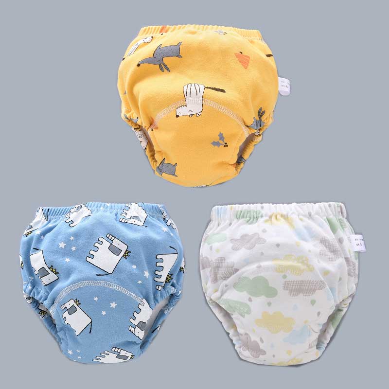 Baby Reusable Diapers Panties Potty Training Pants For Children Ecological Cloth Diaper Washable Toilet Toddler Kid Cotton Nappy