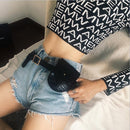 PU Leather Waist Bag Women 2019 Fashion Fanny Pack Retro Mini Travel Chest Belt Bag Waterproof Bum Bags Girls Small Purse Wallet