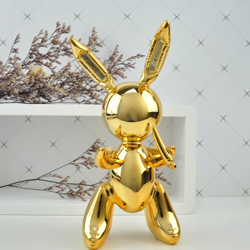 balloon rabbit sculpture home decoration art and craft garden decoration creative statue