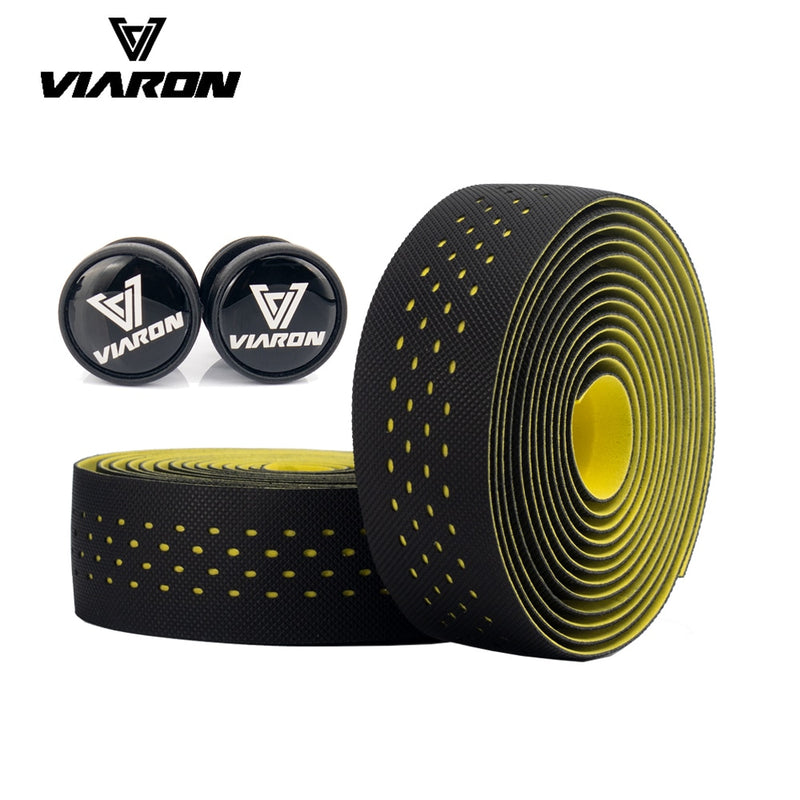 VIARON Road Bicycle Handlebar Tape Bike Accessories 1Pair Cycling Soft PU EVA Anti-Slip MTB Bike Bar Tape Shock Absorption