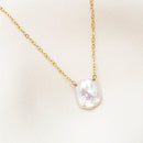 Natural Baroque Pearl Necklace Handmade Jewelry Gold Filled Choker  Pendants Femme Kolye Collares Boho Necklace For Women