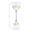 Rodillo de masaje de Jade de ópalo, juego de raspador Gouache, herramienta de Estiramiento Facial de piedra Gouache Natural, masajeador para Facial Gua Sha antiarrugas