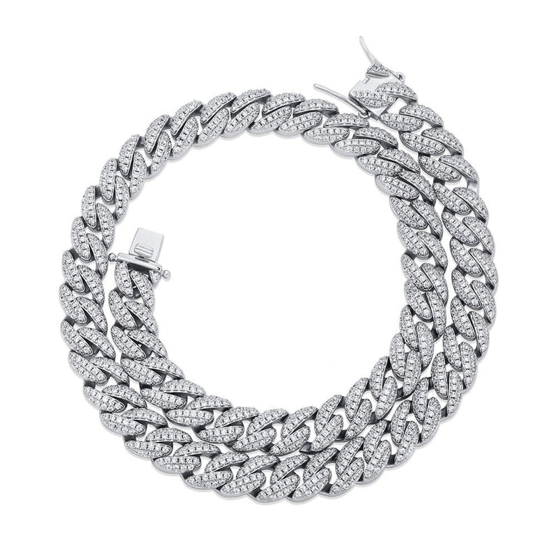 TOPGRILLZ 9mm Necklace Iced Micro Pave Cubic Zirconia Necklace Hip Hop Fashion Jewelry Women For Gift 14/15/16/18/22/24 inch