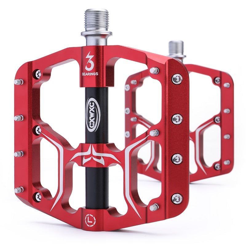 Flat Bike Pedals MTB Road 3 Sealed Bearings Bicycle Pedals Mountain Bike Pedal Wide Platform Pedales Bicicleta Accessories Part