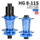 Koozer XM490 Hubs 4 rodamientos MTB Mountain Bike Hub delantero trasero QR o Thru 28/32/36 agujeros disco freno bicicleta Hub 8 9 10 11 12 velocidades