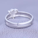 Japanese Anime Black Clover Asta Cosplay S925 Silver Ring Fashion Adjustable Men Women Finger Rings Jewelry Birthday Xmas Gift