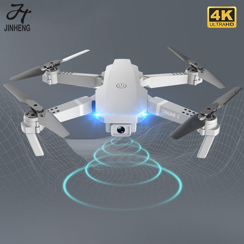 JINHENG E68 Mini RC Drohne 4K 1080P HD Kamera Wifi FPV Luftdruck Höhenhaltemodus Faltbarer Quadcopter Spielzeug Kindergeschenk