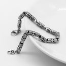 Fashion Vintage Men100% 925 Sterling Silver Bracelet Punk Hip-Hop Male Solid Pure Silve Boy 20 cm Chain Hand Catenary Jewelry