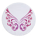 Toalla de playa redonda de microfibra para verano