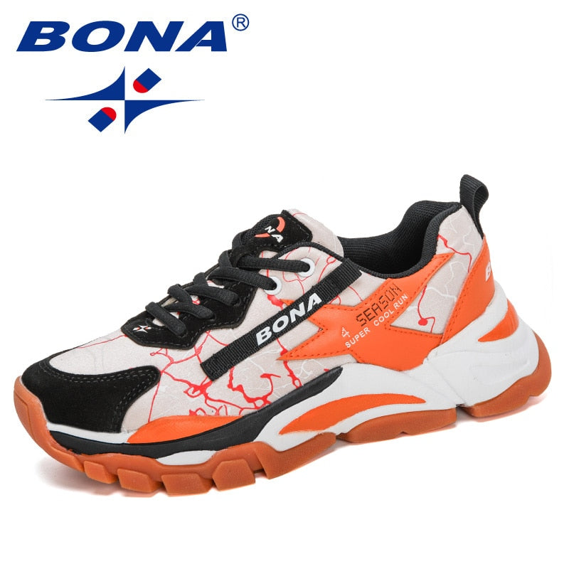 BONA 2020, nuevos diseñadores, zapatillas transpirables de malla para correr, zapatos para caminar al aire libre para mujer, zapatillas de moda para mujer, calzado para trotar para mujer