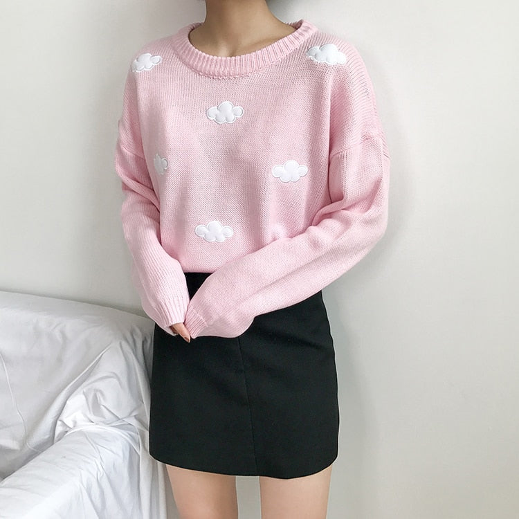 Colorfaith New 2021 Winter Spring Women Sweaters Knitted Stylish Pullovers Minimalist Loose Casual Wild Jumpers SW201