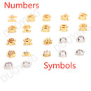 Duoying DIY Slider Charms Brazaletes Nombre personalizado Pulseras Brazalete Zirconia Letras Nacimiento Zodiaco Brazaletes personalizados Nombre Brazaletes
