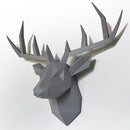 17*14 Inch,Deer Head Resin Statue Wall Decoration,Deer Model Figurine Christmas Room Decor,Sculpture Home Decoration Accessories