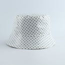 Sombrero de cubo Reversible de dos lados con estampado de puntos de cuero 2021, sombrero de pescador impermeable, gorra para el sol, sombreros de pesca para mujeres y hombres
