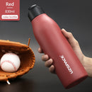 New Stainless Steel Water Bottle With Straw Direct Drinking 2 Lids Vacuum Flasks Insulated Travel Portable Thermal Climb Thermos