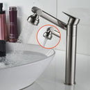 Basin Faucet Water Tap Bath 360 Degree Swivel Gold Bathroom Faucet Single Handle Sink Tap Mixer Hot and Cold Sink Water Crane