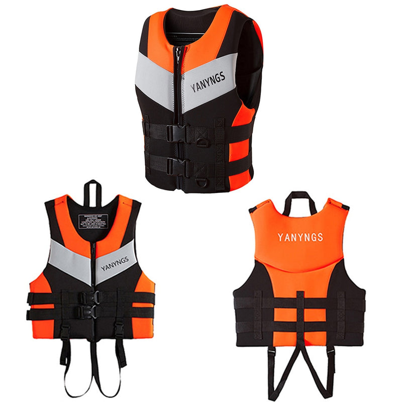 Water Sports Fishing Water Ski  Vest Kayaking Boating Swimming Drifting Safety Vest Adults Life Jacket Neoprene Safety Life Vest