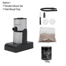 BORUiT Portable Molecular Cuisine Smoke Infuser Food Cold Smoke Generator Smoking Gun Meat Burn Smokehouse Cooking for BBQ Grill