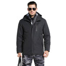 Smart Heated Jacket Waterproof Men 3 Areas Heated Vest For Women Winter Outdoor Sports Coat Warm Heating Coat Motorcycle Jacket