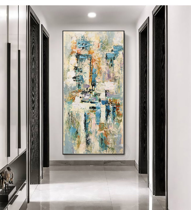 Arte abstracto, pintura moderna Original, decoración de pared, pintura al óleo de gran tamaño sobre lienzo, obra de arte hecha a mano, pintura de pared, sala de estar