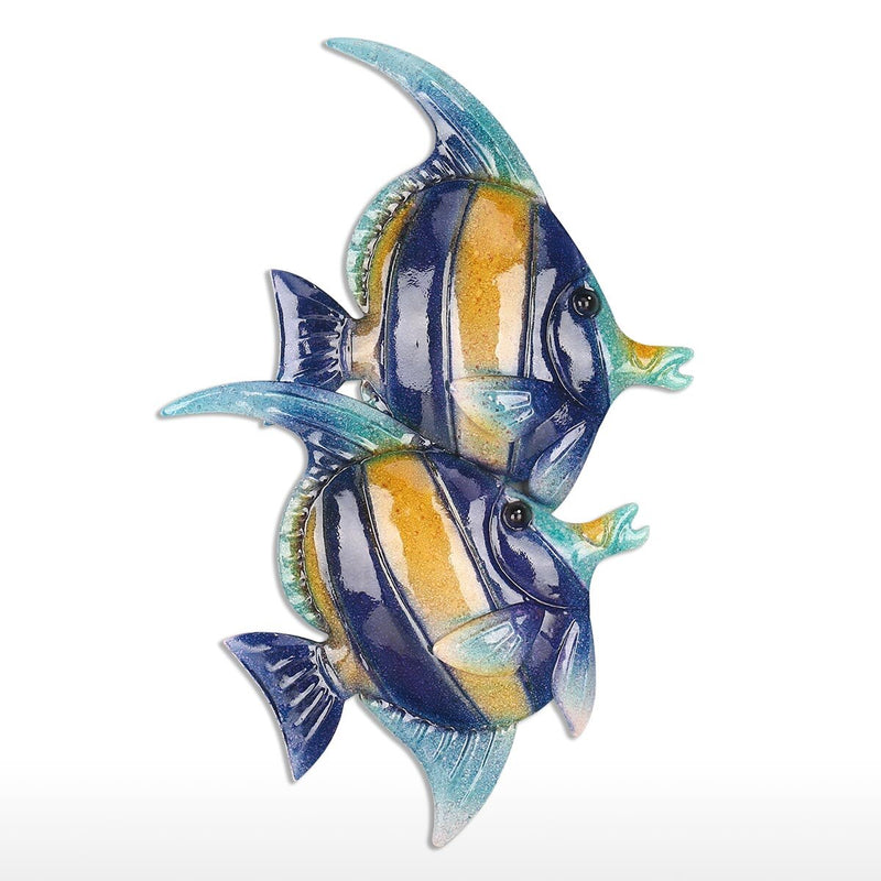 Tropical Fish Wall Hanging Wall Decor Creative Ornament Craft  Wall Art Marine Life wall stickers for kids rooms decorative