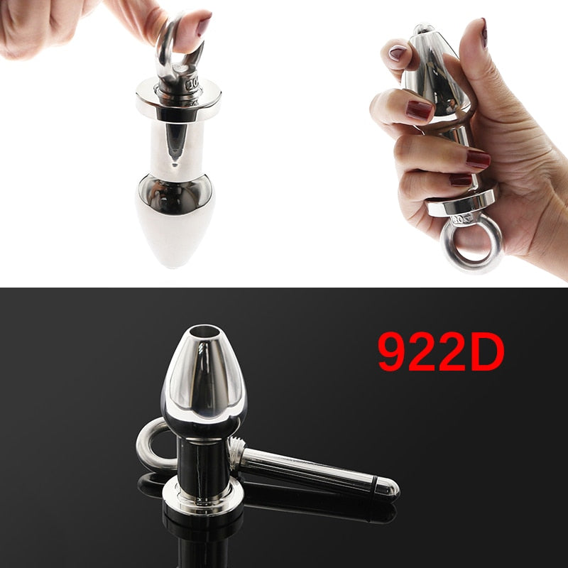 Heavy Anus Beads ASSLOCK Stainless Steel Anal Plug With Lock Expanding Heavy Anus Beads ASSLOCK Stainless Steel Anal Plug With Lock Expanding