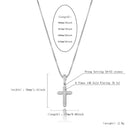 TOPGRILLZ 925 Sterling Silver Iced Zircon Cross Pendant Fashion Hip Hop Jewelry For Women