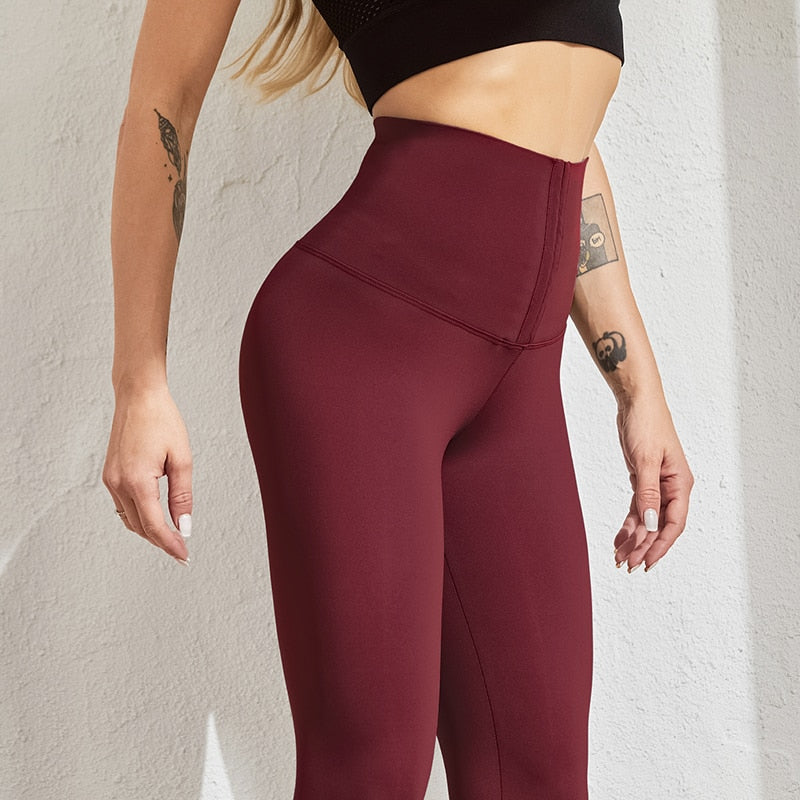 NORMOV Hohe Taille Yogahose Leggings Für Fitness Stretchy Sport Leggings Sporthose Push Up Damen Fitness Gym Leggings