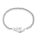 Moonmory France Popular 925 Sterling Silver Handcuff Bracelet For Women Many Silver Beads Chain Handcuff Bracelet Menottes