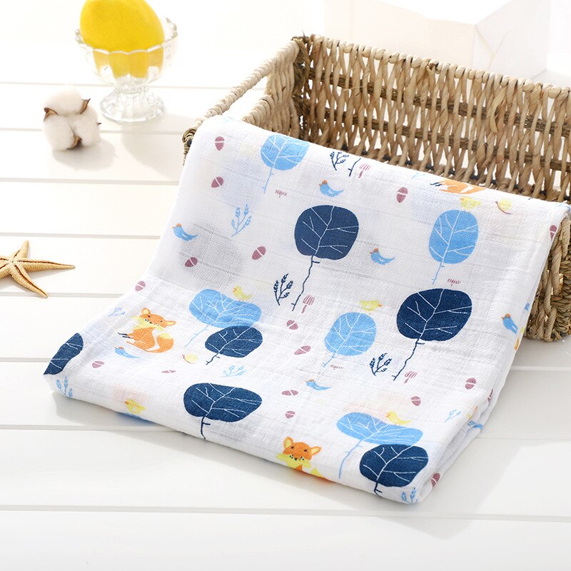 120X110cm Baby Blankets Newborn Swaddle Wrap Blankets Cotton Infant Muslin Diaper Cloth Blanket Towel