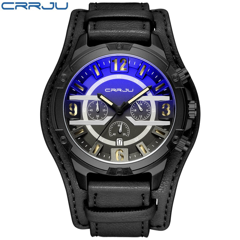 CRRJU 2021 Neue Mode Herrenuhren mit Edelstahl Top Marke Luxus Sport Chronograph Quarzuhr Herren Relogio Masculino