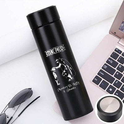 500ml Pure Color Stainless Steel One Piece Thermos Cup With Creative Cover Children Juice Thermos Cup