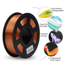 SUNLU SILK PLA 3D Filament 1.75mm 1kg Silk Texture PLA Filament For 3D Printer Smooth Print Materials Eco-friendly 3D Material