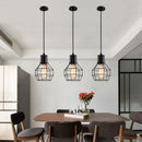 Nordic Loft Retro Iron Cage Hanging Light Modern Light Fixture American barn Industrial Vintage Kitchen Pendant Lamps Chandelier