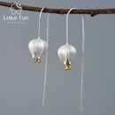 Lotus Fun Eternal Love Tulip Flower Dangle Earrings Real 925 Sterling Silver Handmade Fine Jewelry Earrings for Women Bijoux