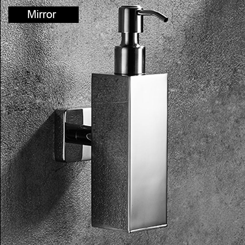 Dispensador de jabón de acero inoxidable 304, montaje en pared, dispensador de jabón líquido Manual, dispensador de champú para cocina y baño