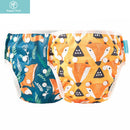 HappyFlute 2er-Pack Baby Schwimmwindel Wasserdicht Verstellbare Stoffwindeln Bademode für Kinder Badehose Schwimmunterricht/Urlaub