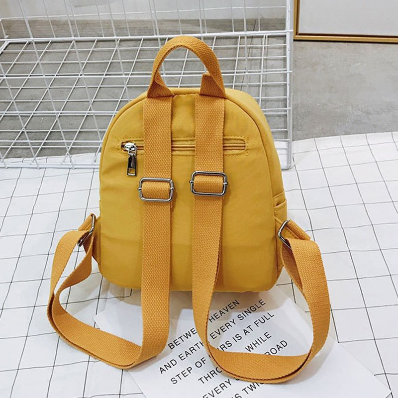 Backpack Women Small Teenage School Bag Fashion New High Quality Zipper Female Backpacks Double Belt Mini Shoulder Bags Travel