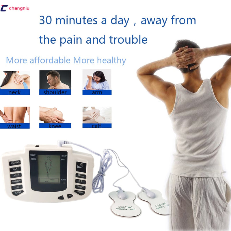 JR-309A Elektrischer Tens-Muskelstimulator Digitale Muskeltherapie Ganzkörpermassage Relax 16pads Puls Ems Akupunktur Gesundheitspflege