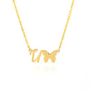 Butterfly Initial Necklace For Women Stainless Steel Gold Chain A-Z Letter Necklace Pendant Bijoux Femme 2020 Boho Jewelry Gift