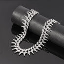 Luxuriöse, vereiste, gepflasterte Strasssteine, volle Miami Curb Cuban Chain CZ Bling Rapper Halsketten für Herren, Charm Schmuck, coole Geschenke