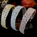 ASNORA New CZ Tiaras And Crowns For Women Princess Crown Halo Headband, Ladies Tiara, Wedding Hair Accessories Bridal