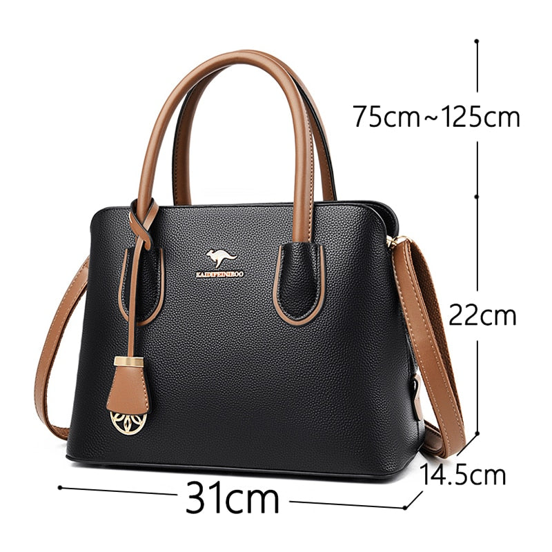 Brand Luxury Designer Handbag Large Capacity Leather Handbags Vintage Shoulder Crossbody Bags for Women 2021 New Tote Bag Sac